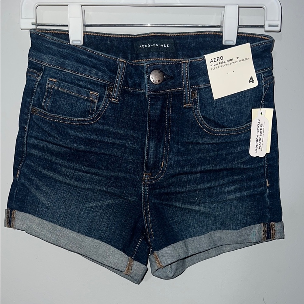Aéropostale High-Rise Midi Jean Shorts